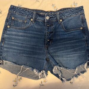 Distressed Denim Skirt